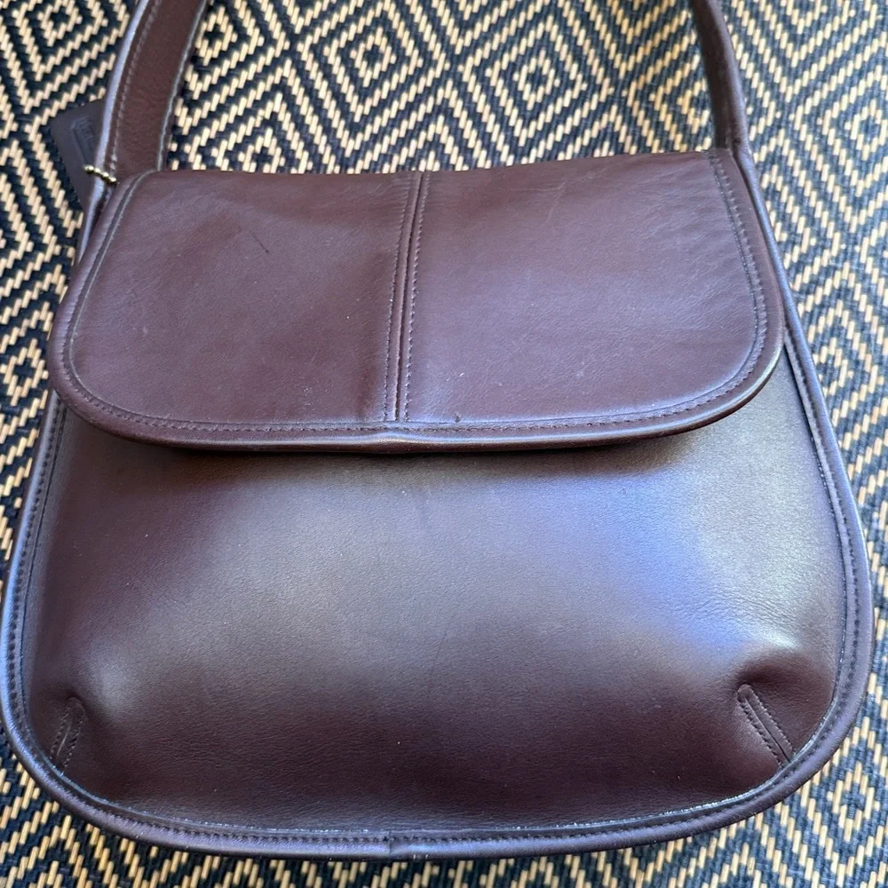 Vintage Coach Ergo Small Flap 9034 mahogany - Picture 3 of 14